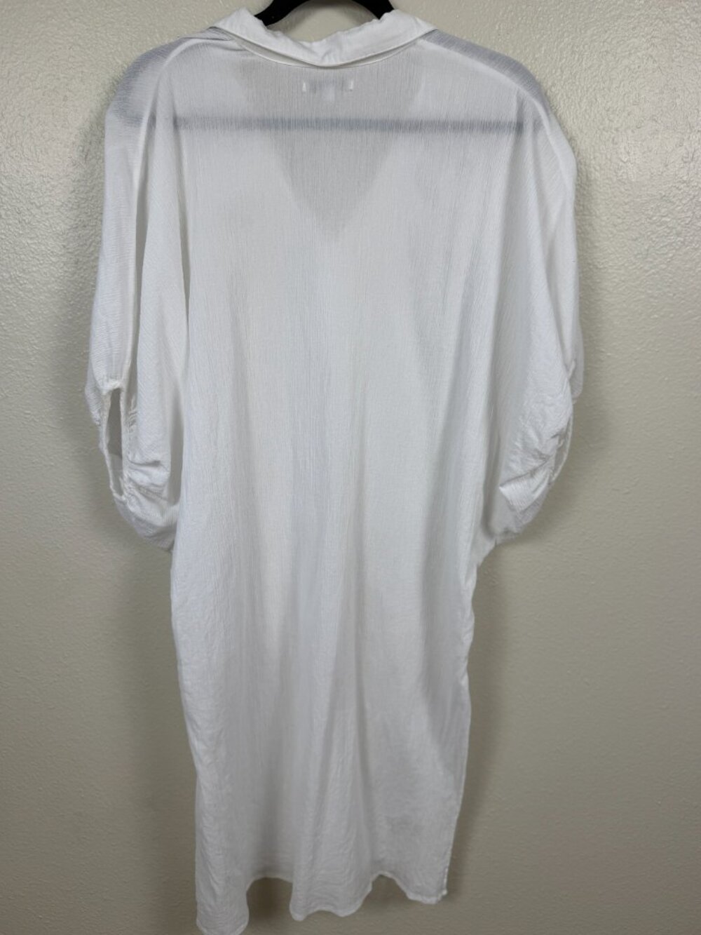 Z Supply White Gauze Shirt Dress Cover Up One Size Beach Tunic - Picture 2 of 7